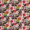 Upholstery Fabric - Black,Pink Floral Upholstery Fabric 54 Inches"